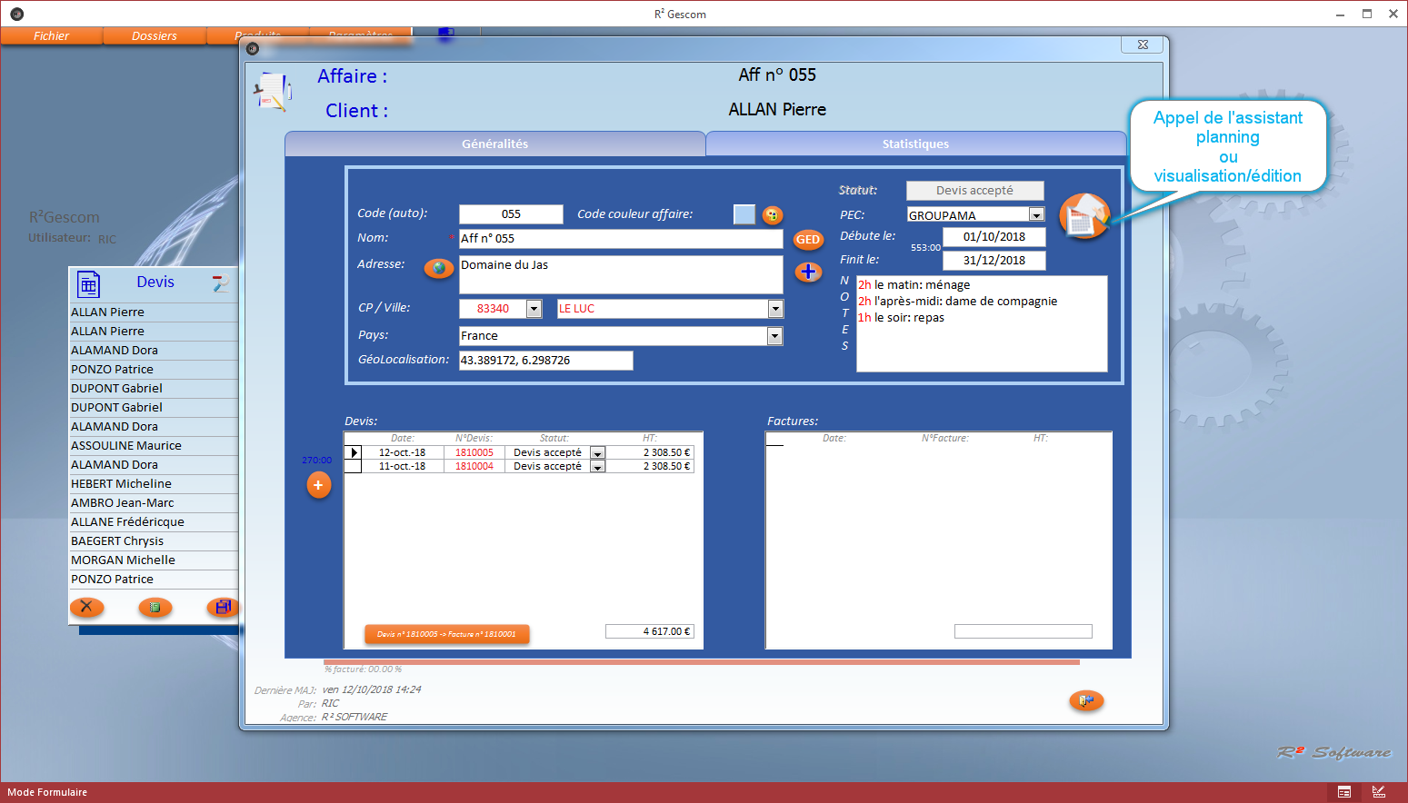 R² Software - R² PLANNING